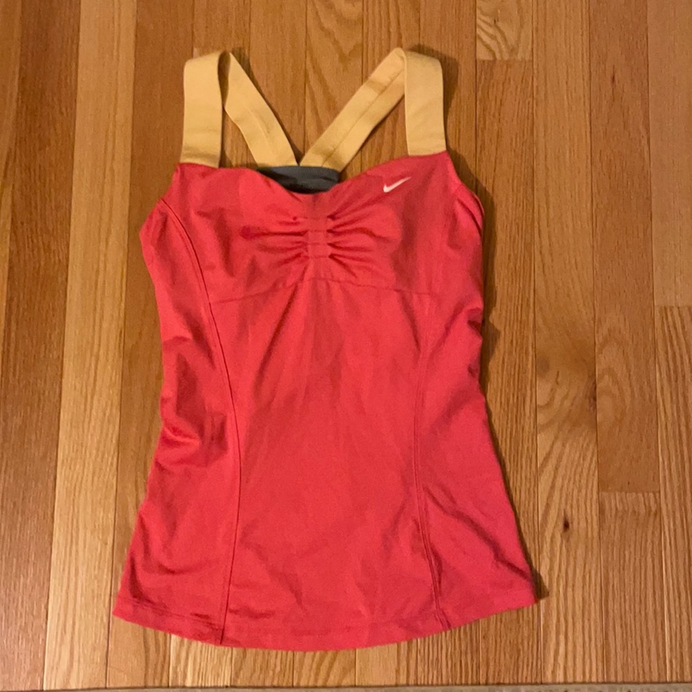 Nike racerback dri-fit pink exercise tank top, size SP